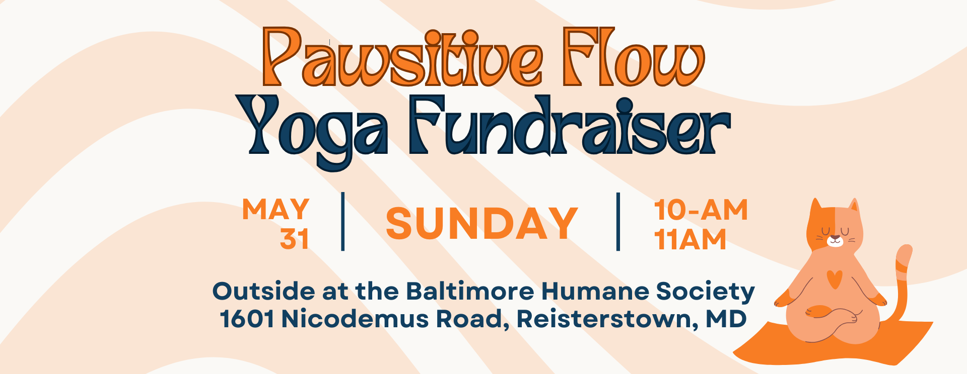 Pawsitive Flow: A Baltimore Humane Society Yoga Friend-Raiser